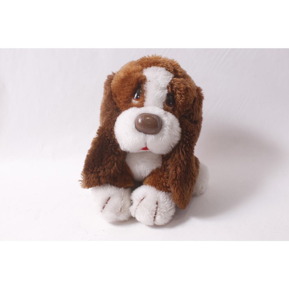 Russ Berrie Baxter Basset Hound Dog Plush Cute Pet Soft Toy ~ 260427-WH M-19-04